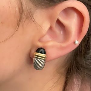 Lagos black onyx,silver & gold